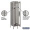 Salsbury Industries 1 Tier Vented Locker, 12"Wx66"Hx18"D, 1 Door, Gray, Unassembled 71158GY-U - alternate 2
